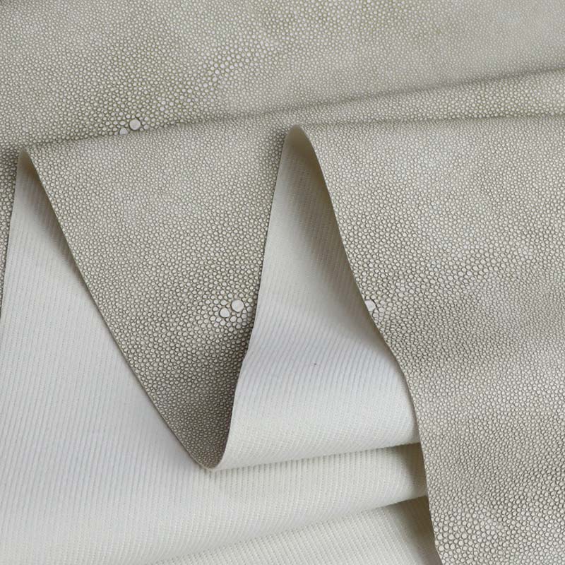 Bahan Furnitur Sofa Kulit Buatan Tahan Air PVC Kulit Ikan Setan