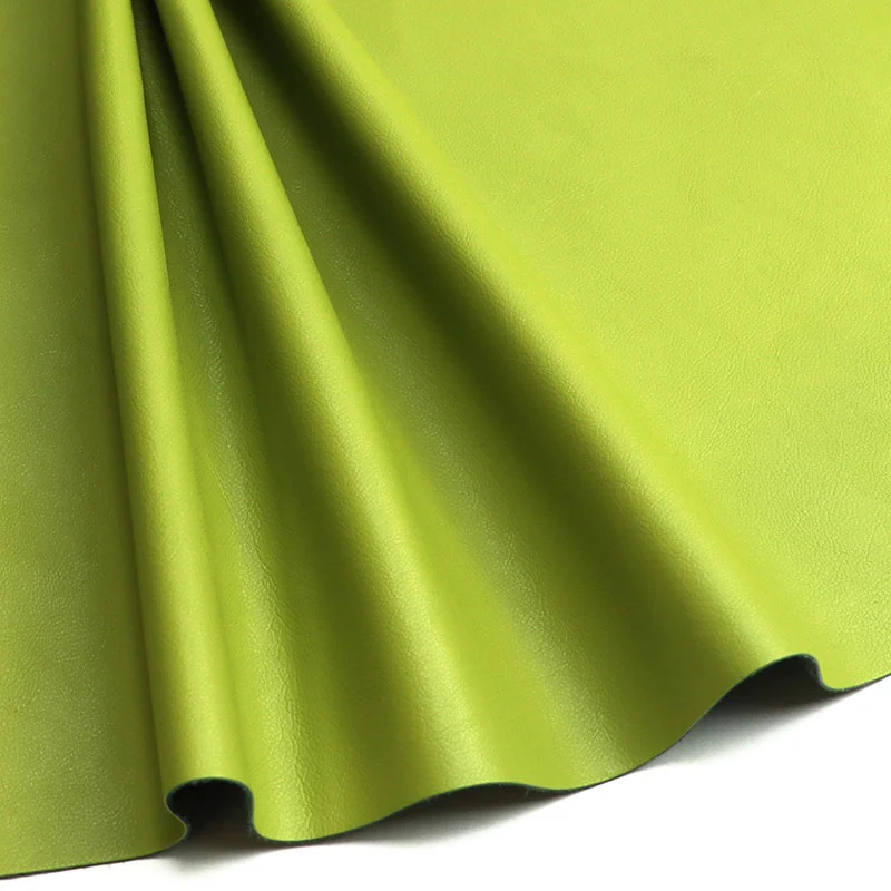 Suede Same Color Backing PU Faux Leather Clothing Fabric
