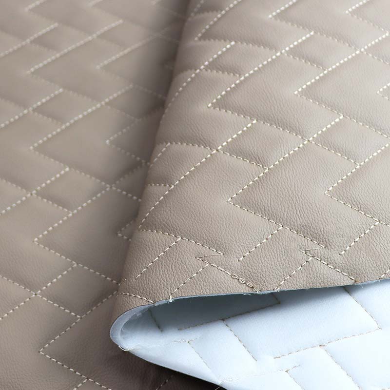 Jahitan Berbusa Mobil Tahan Abrasi Bahan Kulit Imitasi PVC Jahitan Berbusa Mobil Tahan Abrasi Bahan Kulit Imitasi PVC
